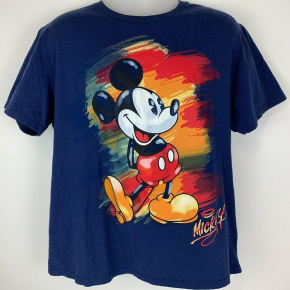 Disney Other - Mickey Mouse Art Colorful X-Large T Shirt Disney